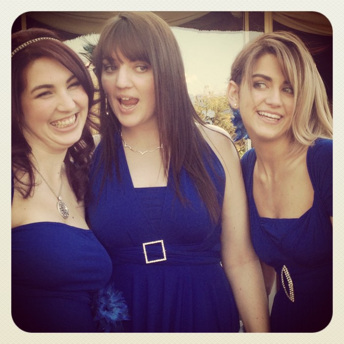 The bridal party....and no i have no idea what i was doing here. But aren't my two cousins (a.k.a. younger sisters) gorgeous?  