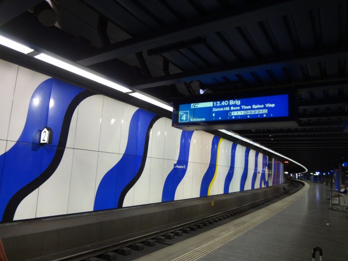 SEE??? This is the main train station right by the airport...so clean