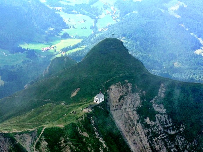 This little church can ONLY be reached by foot.
