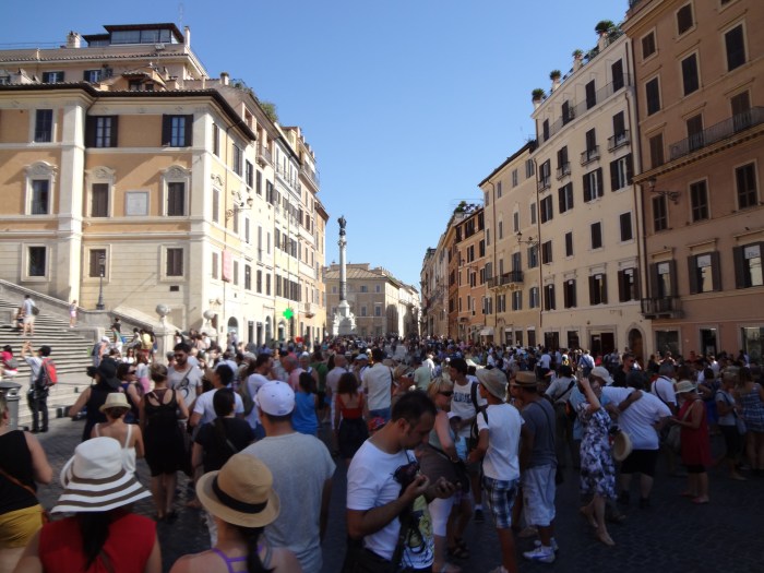 A street scene from our walkabout in Rome